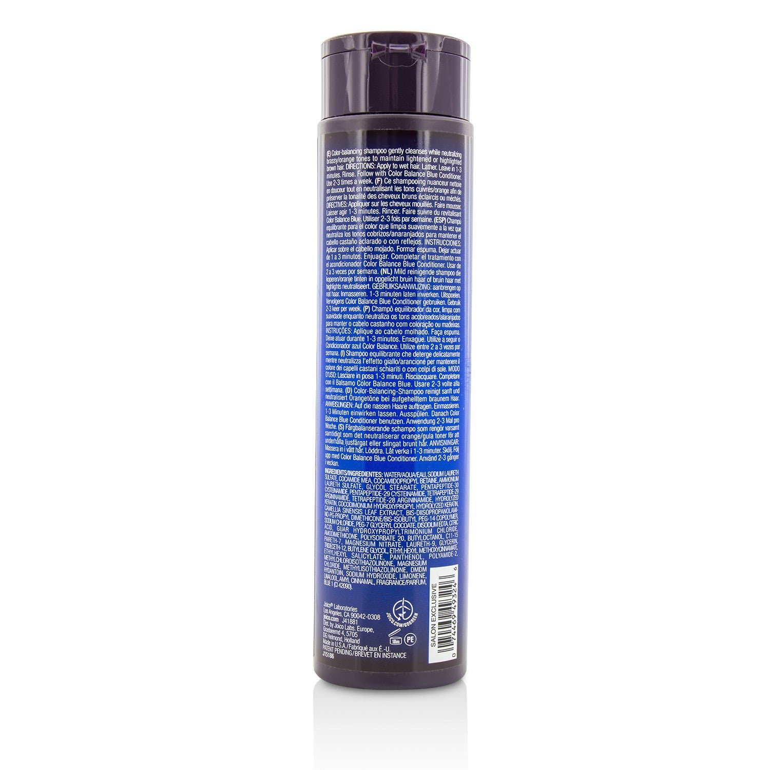 Color Balance Blue Shampoo (Eliminates Brassy/Orange Tones on Lightened Brown Hair) by Joico - Image 2
