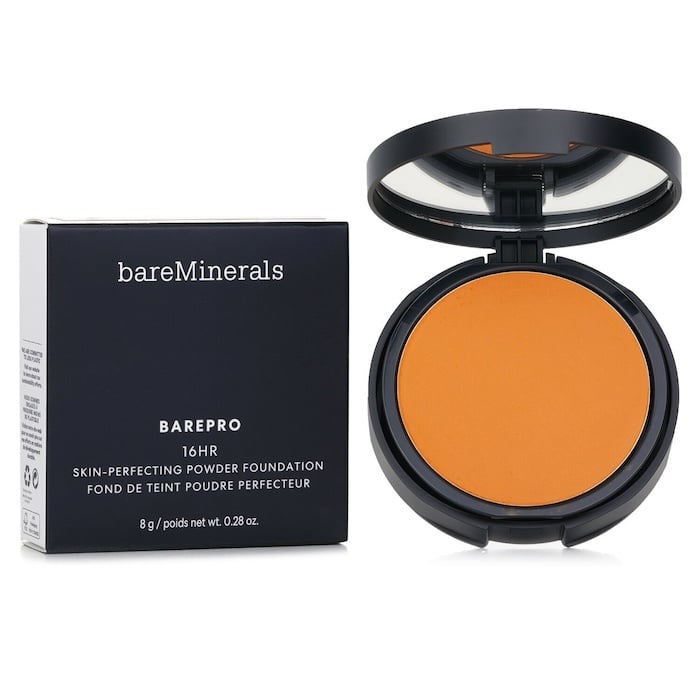 بودرة الأساس Barepro 16HR Skin Perfecting - # 45 Medium Deep Warm (التغليف عشوائي) 8g/ 0.28 oz من المعادن العارية - صورة 5