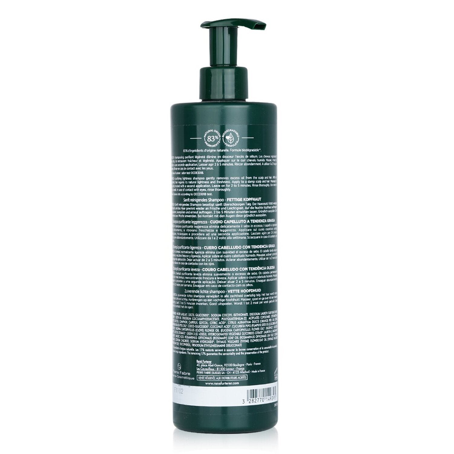 Curbicia Purifying Lightness Shampoo - Scalp Prone to Oiliness (Salon Size) by Rene Furterer - Image 3