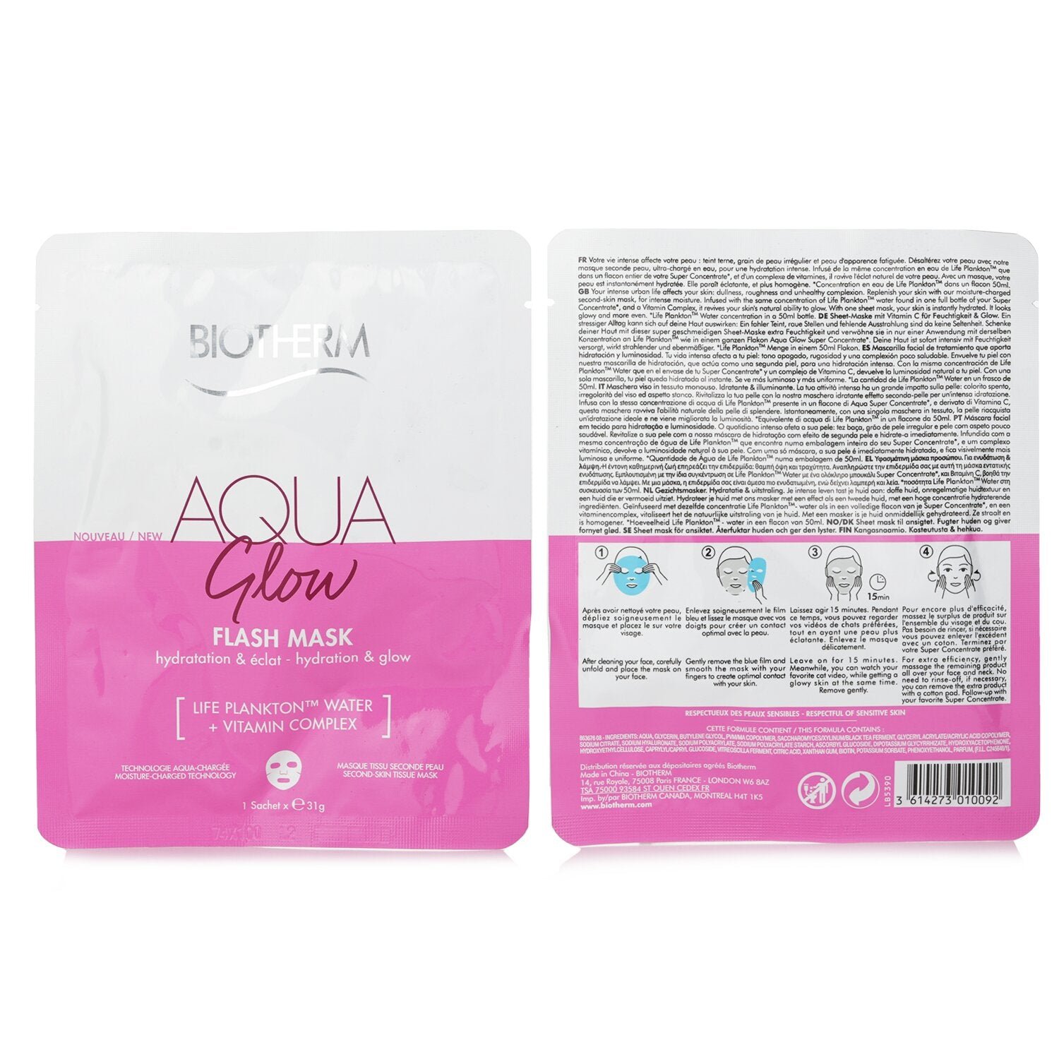 ماسك Aqua Glow Flash من Biotherm - صورة 3