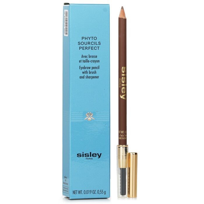 Phyto Sourcils Perfect Eyebrow Pencil (With Brush & Sharpener) - No. 02 Chatain 0.55g/0.019oz by Sisley - Image 2
