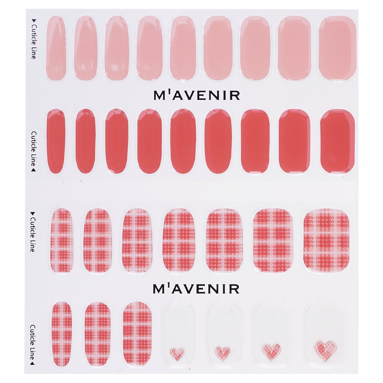 ملصق الأظافر (وردي) - # Glen Check Antique Pink Nail من Mavenir - صورة 2