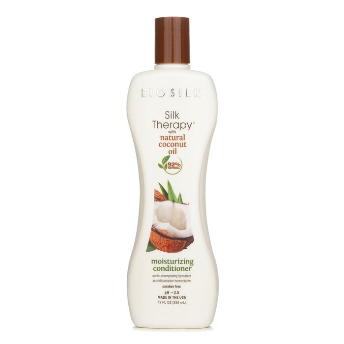 Silk Therapy with Coconut Oil Moisturizing Conditioner 355ml/12oz by BioSilk - Image 1