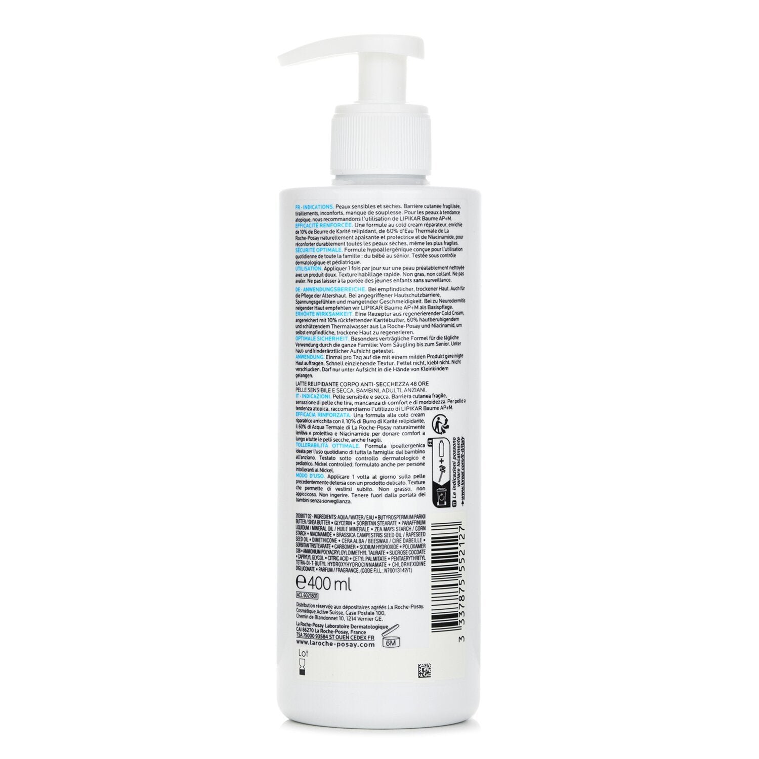 Lipikar Lait Lipid-Replenishing Body Milk (Severely Dry Skin)(Random Packaging) من La Roche Posay - صورة 3