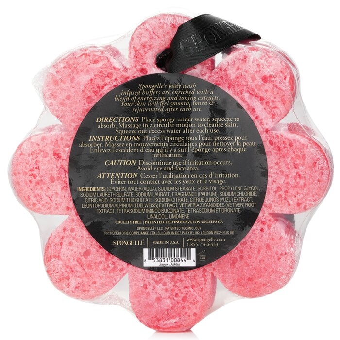 Wild Flower Soap Sponge - Sugar Dahlia (Red) 1pc/85g by Spongelle - Image 3