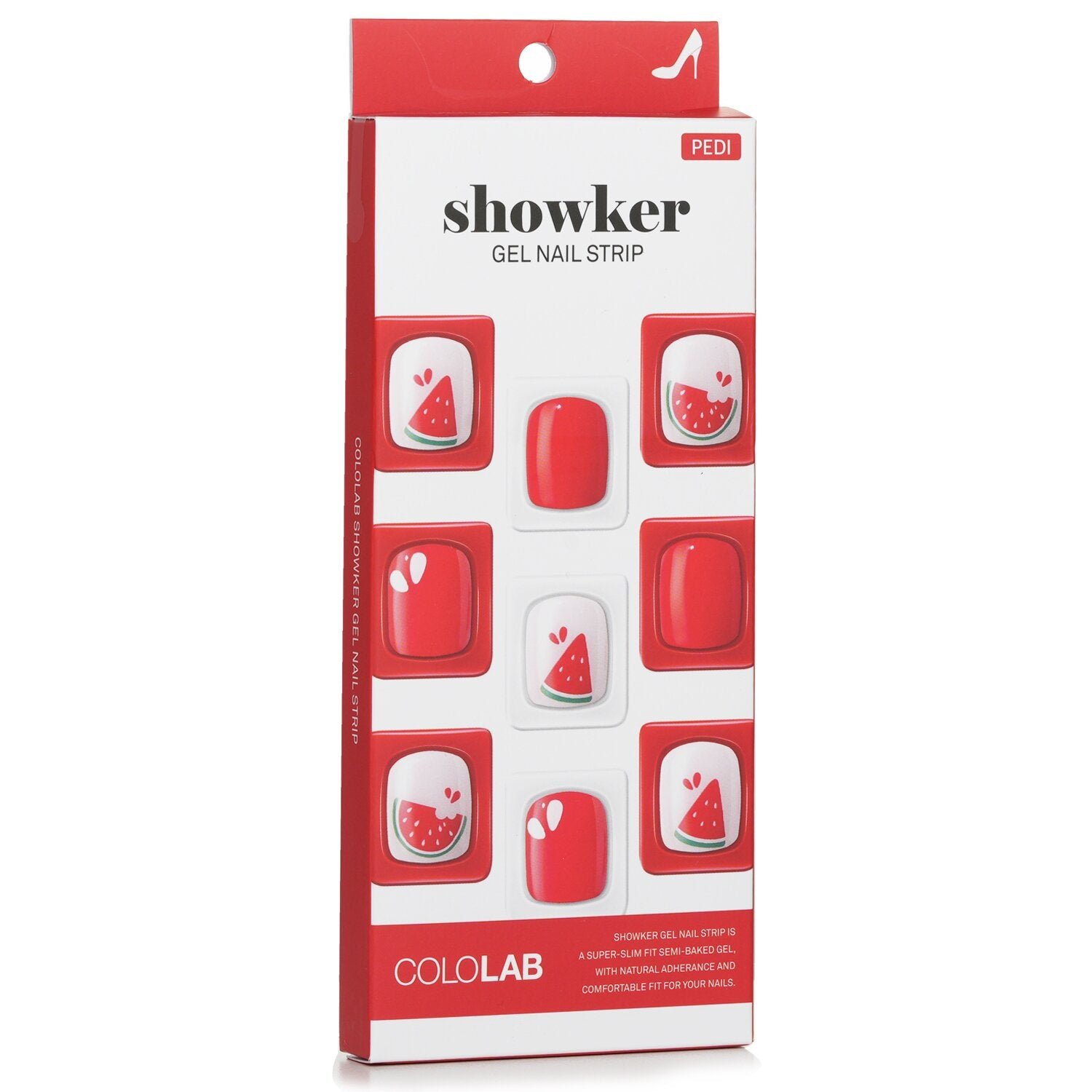 Showker Gel Nail Strip # CPA505 Cool Watermelon by Cololab - Image 2