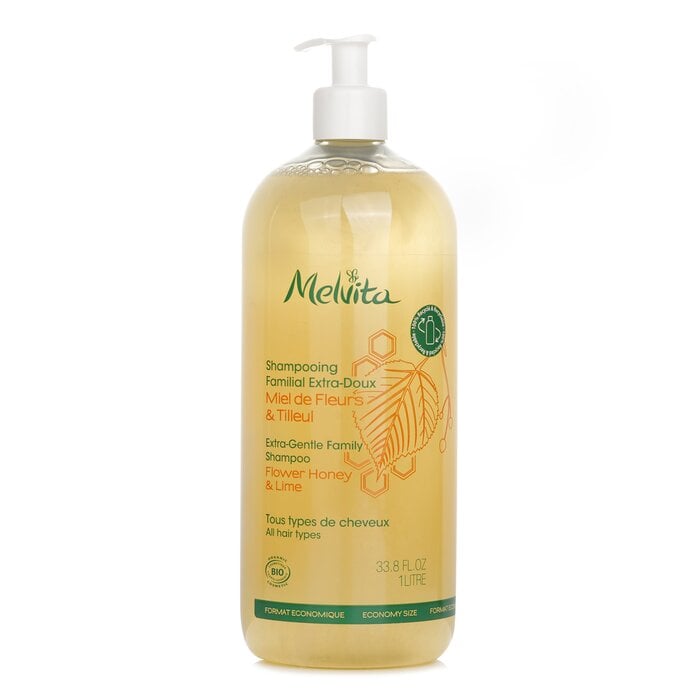 شامبو عائلي لطيف جداً (لجميع أنواع الشعر) 1000ml/33.8oz من Melvita - صورة 1