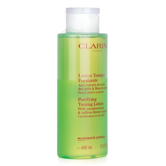 Purifying Toning Lotion with Meadowsweet & Saffron Flower Extracts - Combination to Oily Skin 400ml/13.5oz by Clarins - Image 2