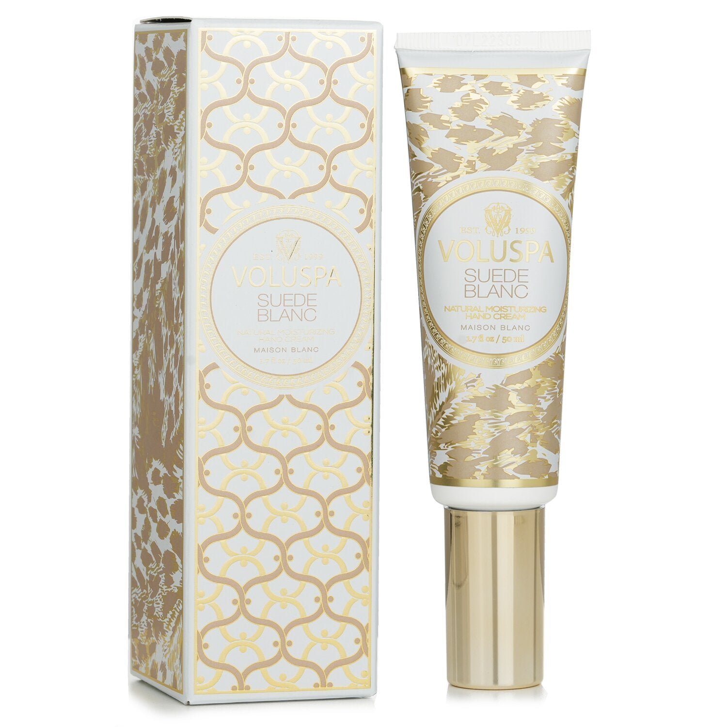 Suede Blanc Hand Cream - Buttery Sueded Leather, Amber and Cedar by Voluspa - Image 2
