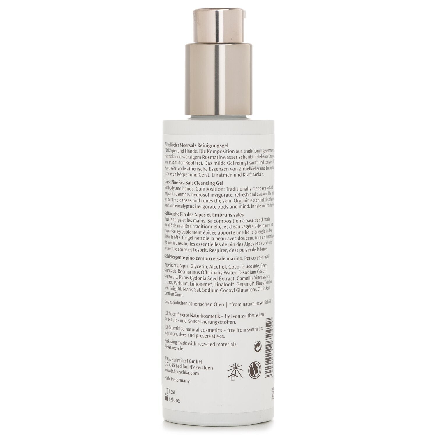 Stone Pine Sea Salt Cleansing Gel by Dr. Hauschka - Image 3