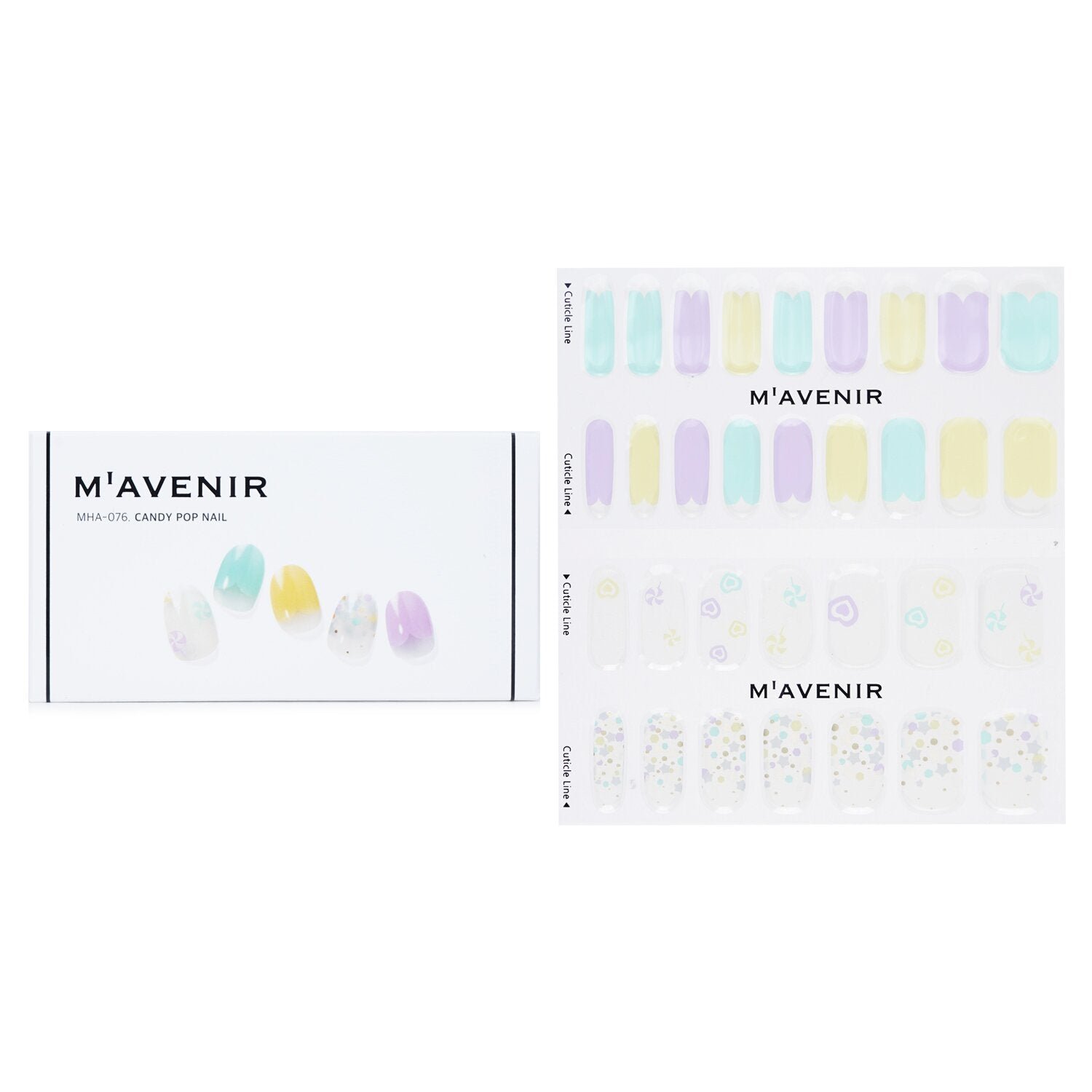 Nail Sticker (Assorted Colour) - # Candy Pop Nail by Mavenir - Image 1