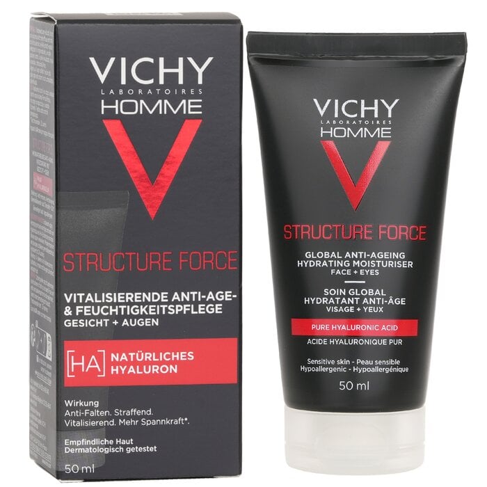 Homme Structure Force Complete Anti-Ageing Hydrating Moisturiser - For Face + Eyes 50ml/1.7oz by Vichy - Image 2