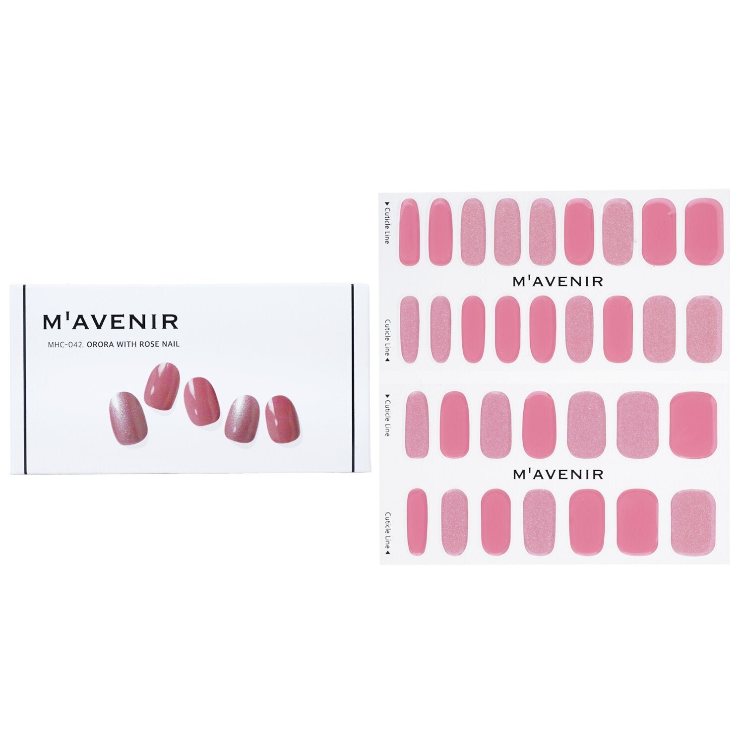 Nail Sticker (Pink) - # Orora With Rose Nail by Mavenir - Image 1