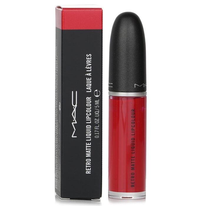 Retro Matte Liquid Lipcolour - # 104 Fashion Legacy (Intense Fire Truck Red) (Matte) 5ml/0.17oz by MAC - Image 2