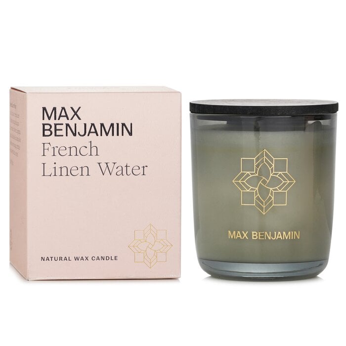 شمعة شمع طبيعي - ماء الكتان الفرنسي 210g/7.4oz من ماكس بنجامين - صورة 2