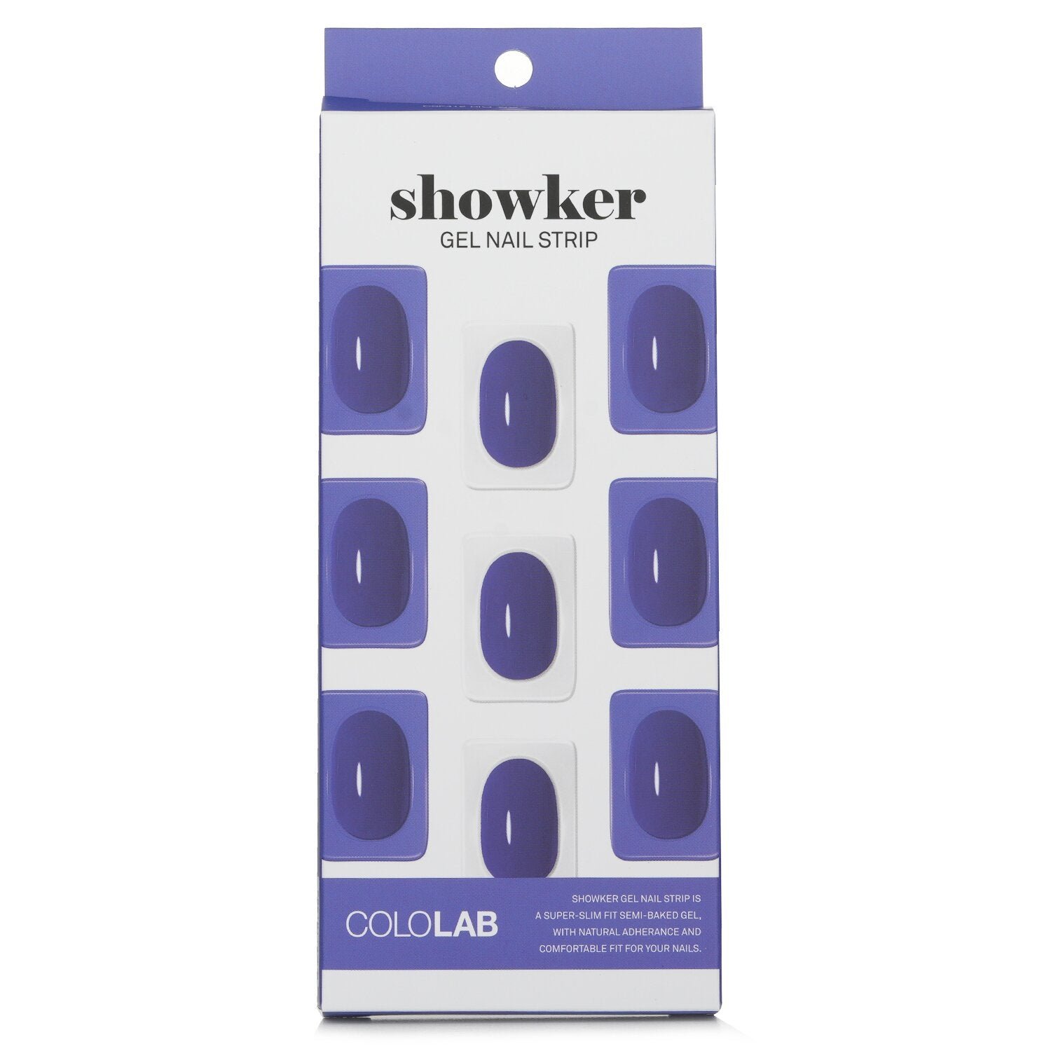 Showker Gel Nail Strip # CSF412 Denim Blue by Cololab - Image 1