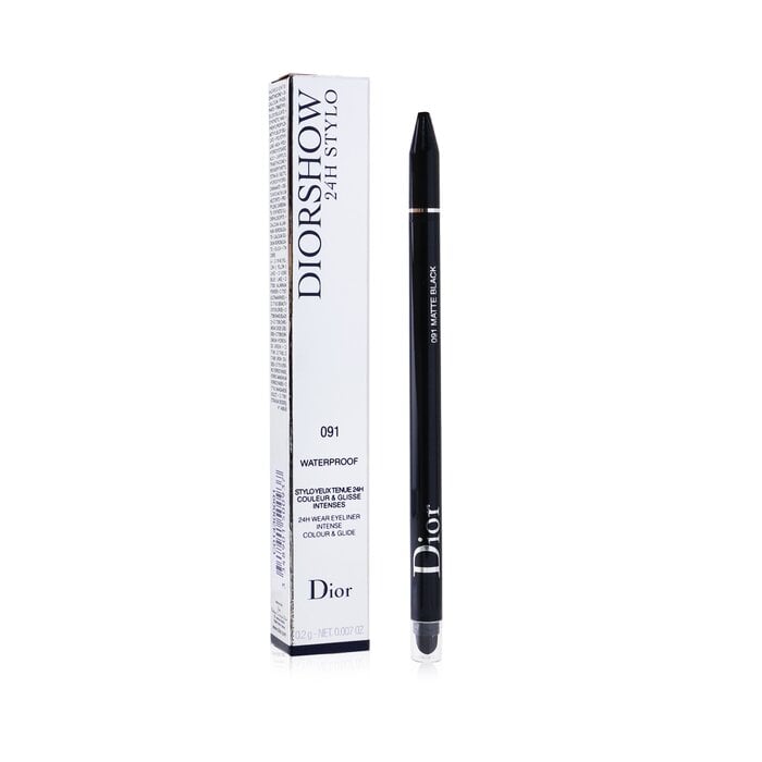 قلم عيون مضاد للماء يدوم 24 ساعة Diorshow - # 61 أسود غير لامع 0.2g/0.007oz من Christian Dior - صورة 2