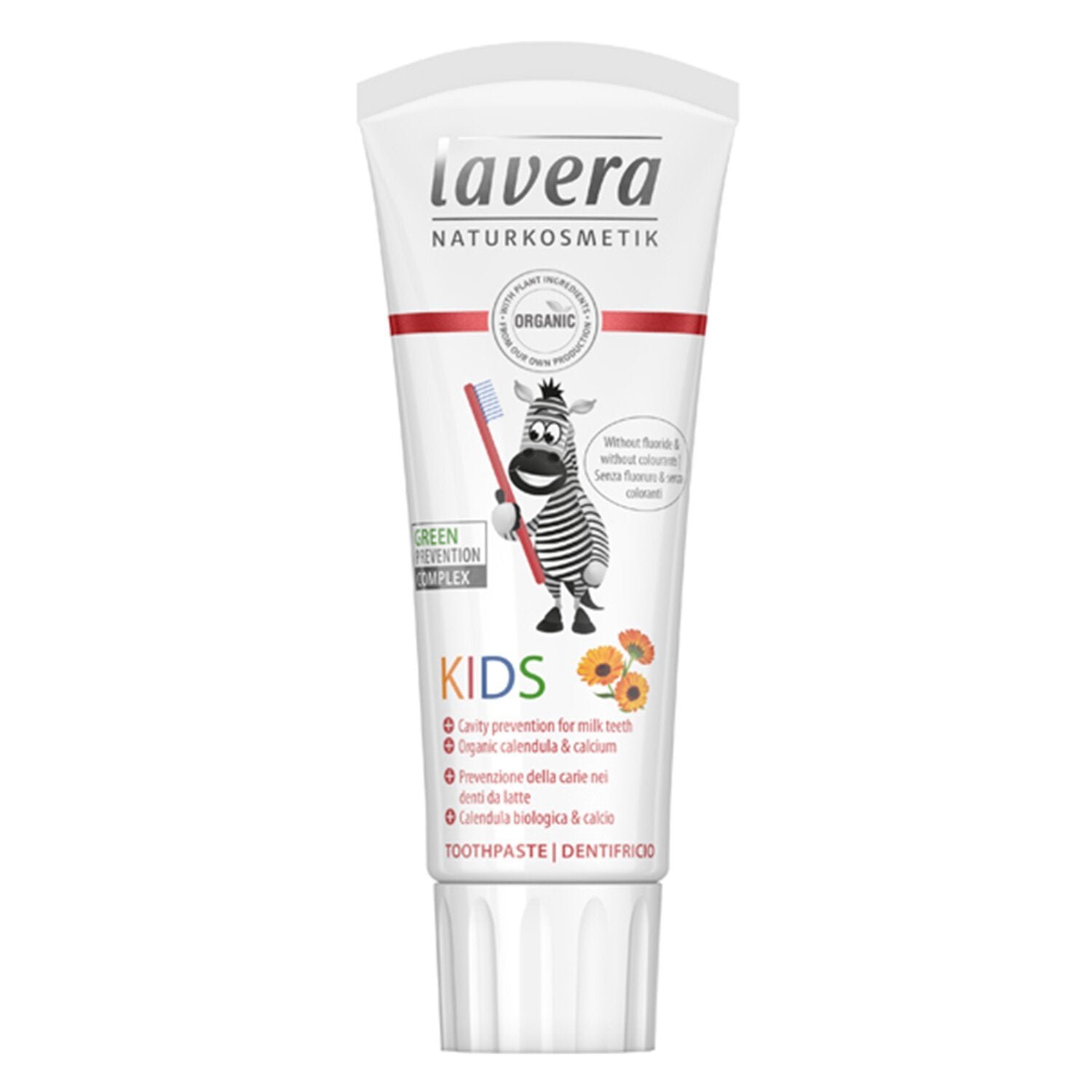 Toothpaste for Kids - With Organic Calendula & Calcium by Lavera - Image 1