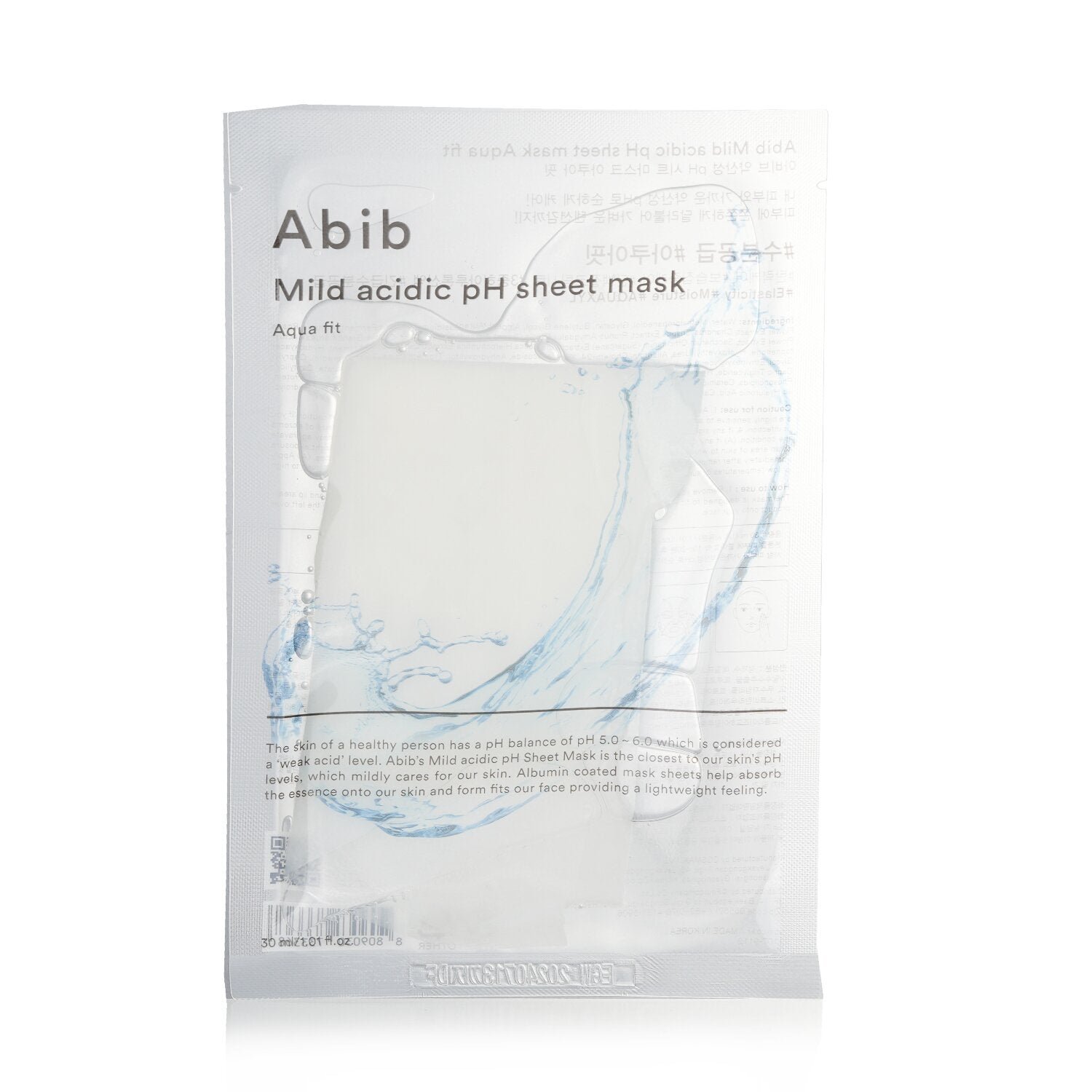 Mild Acidic PH Sheet Mask - Aqua Fit by Abib - Image 2