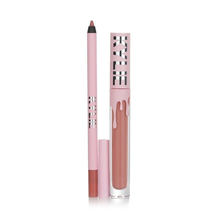 Matte Lip Kit: Matte Liquid Lipstick 3ml + Lip Liner 1.1g - # 802 Candy K Matte 2pcs by Kylie By Kylie Jenner - Image 2