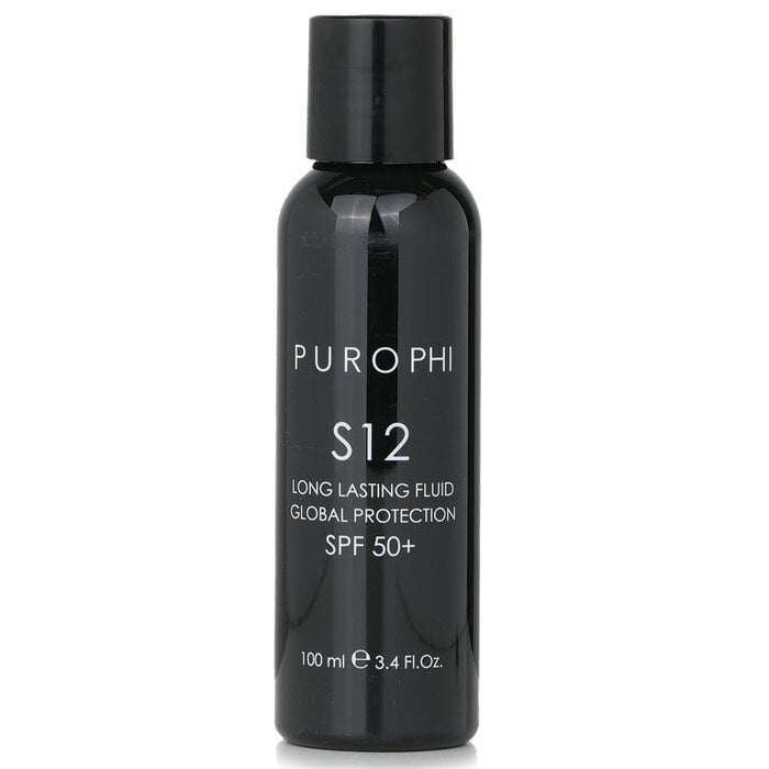 زيت حاصن عالمي أنزيمي S12 سائل طويل الأمد SPF 50 (مقاوم للماء) 100ml/3.4oz من بوروفي - صورة 1