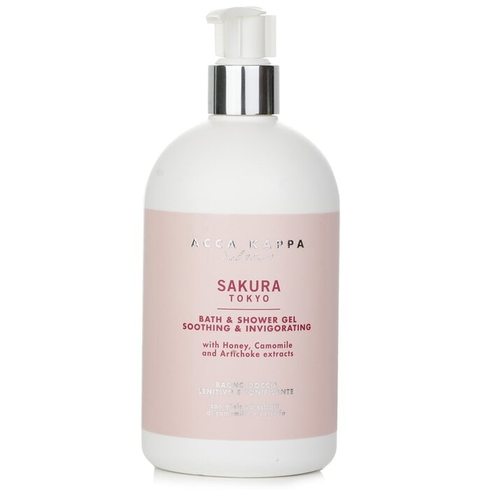 Sakura Tokyo Bath & Shower Gel 500ml/17oz by Acca Kappa - Image 1