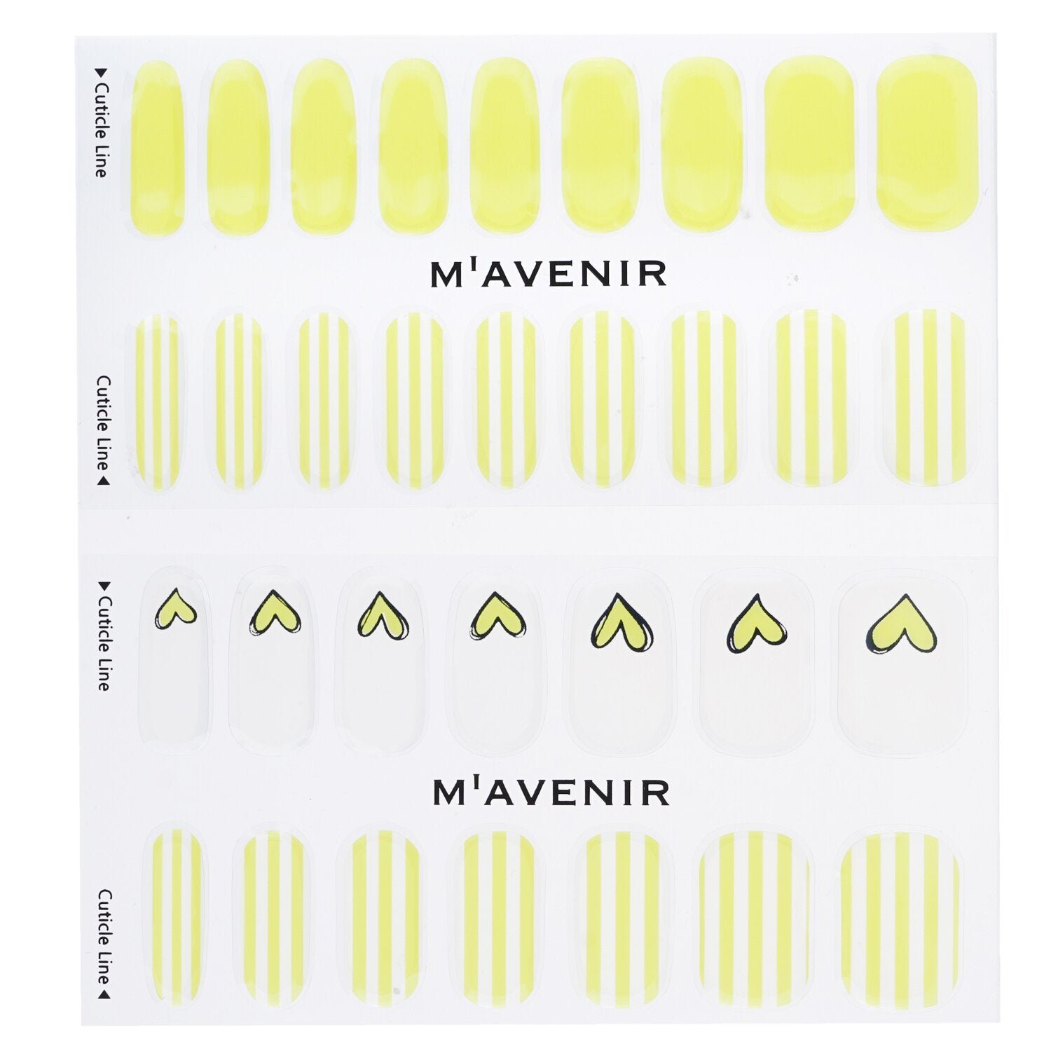 ملصق الأظافر (أصفر) - # Cheer Love Nail من Mavenir - صورة 2