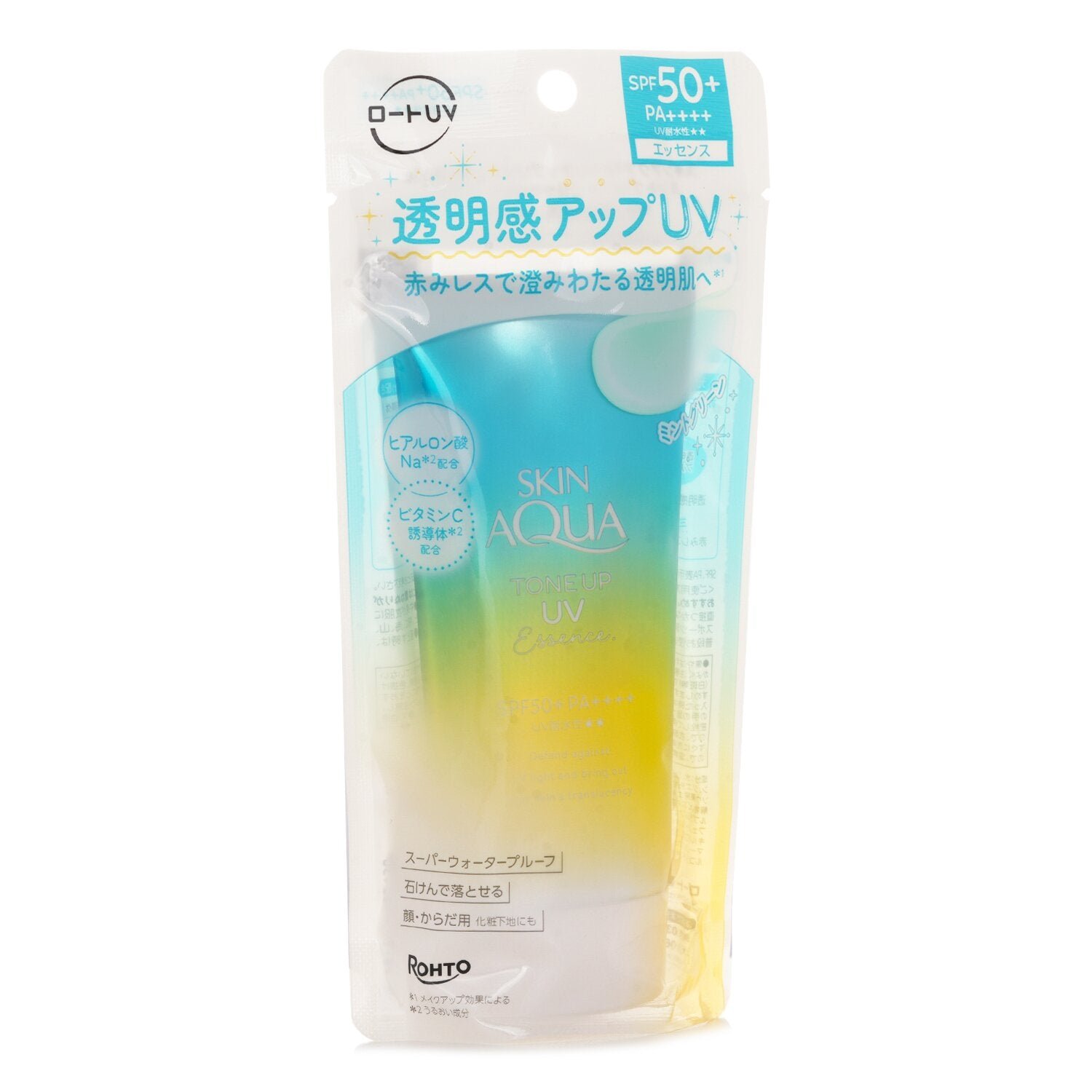 Skin Aqua Tone Up UV Essence - # Mint Green by Rohto - Image 2