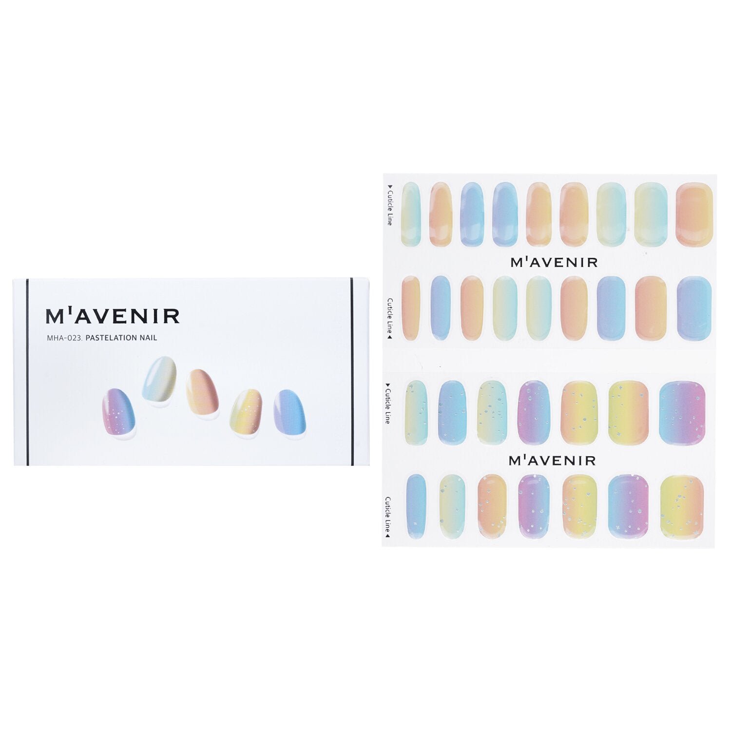 Nail Sticker (Assorted Colour) - # Pastelation Nail by Mavenir - Image 1
