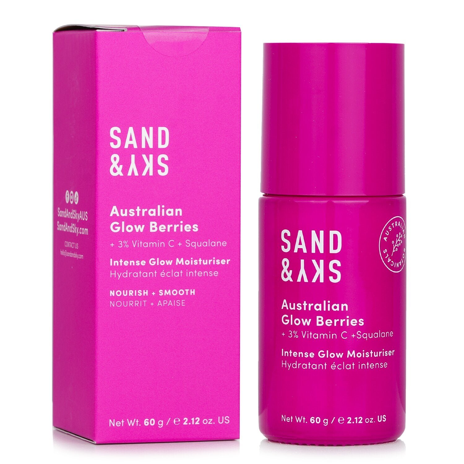 Australian Glow Berries Intense Glow Moisturiser - Nourish + Smooth by Sand & Sky - Image 2