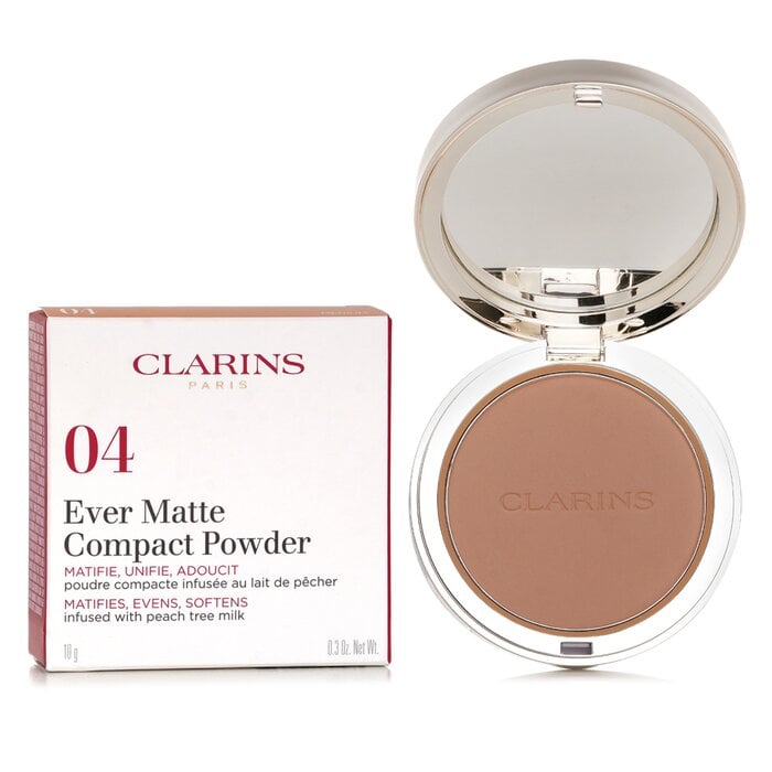 بودرة مضغوطة من ايفر مات - # 04 متوسط 10g/0.3oz من Clarins - صورة 2