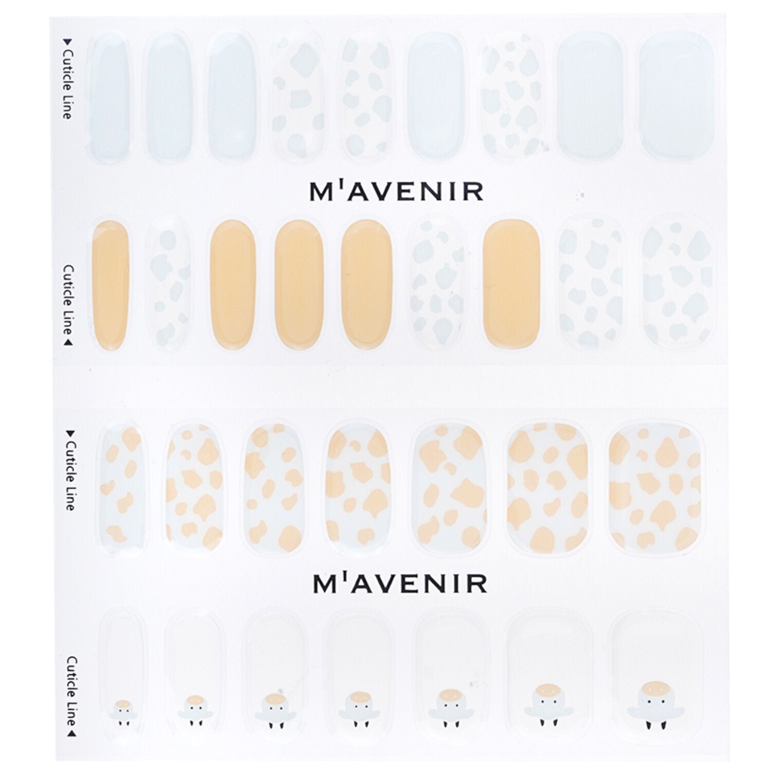 Nail Sticker (White) - # White Cow Nail by Mavenir - Image 2