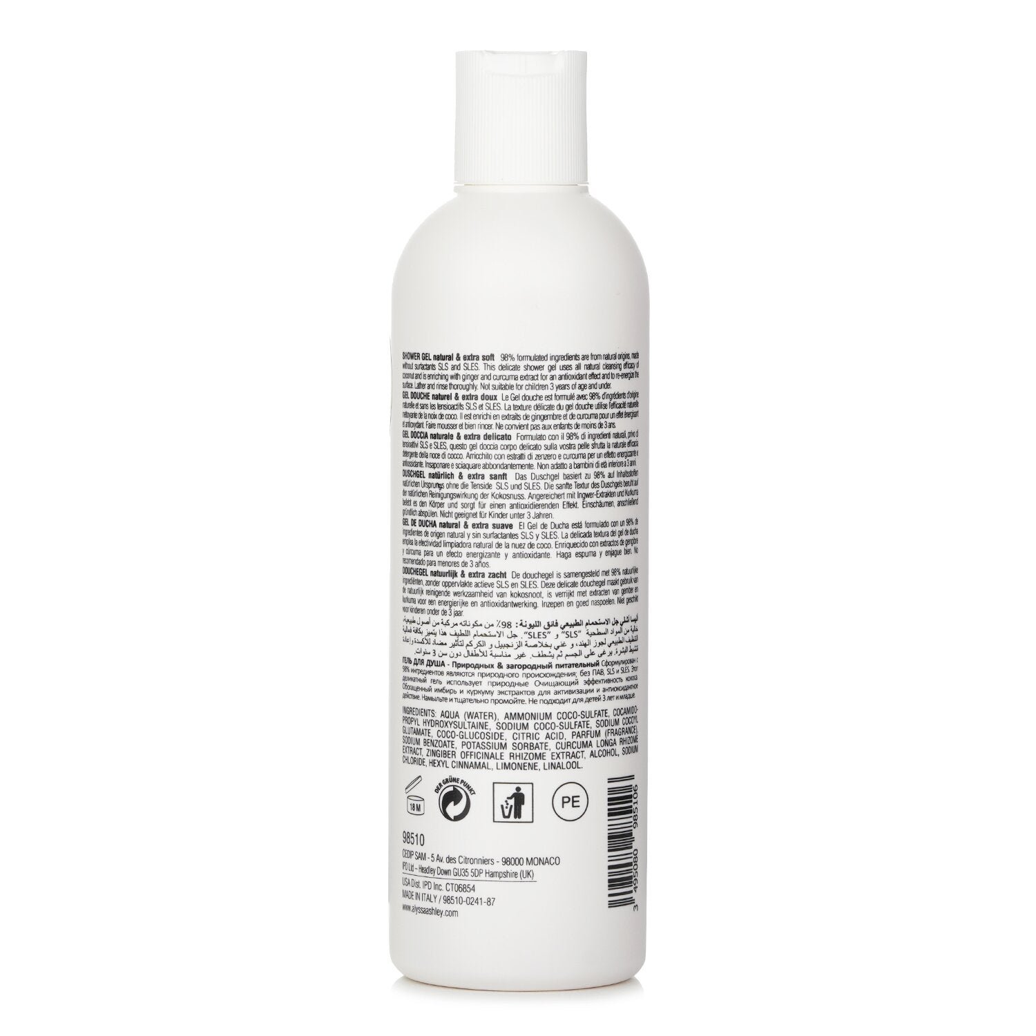 Biolab Ginger & Curcuma Shower Gel by Alyssa Ashley - Image 3