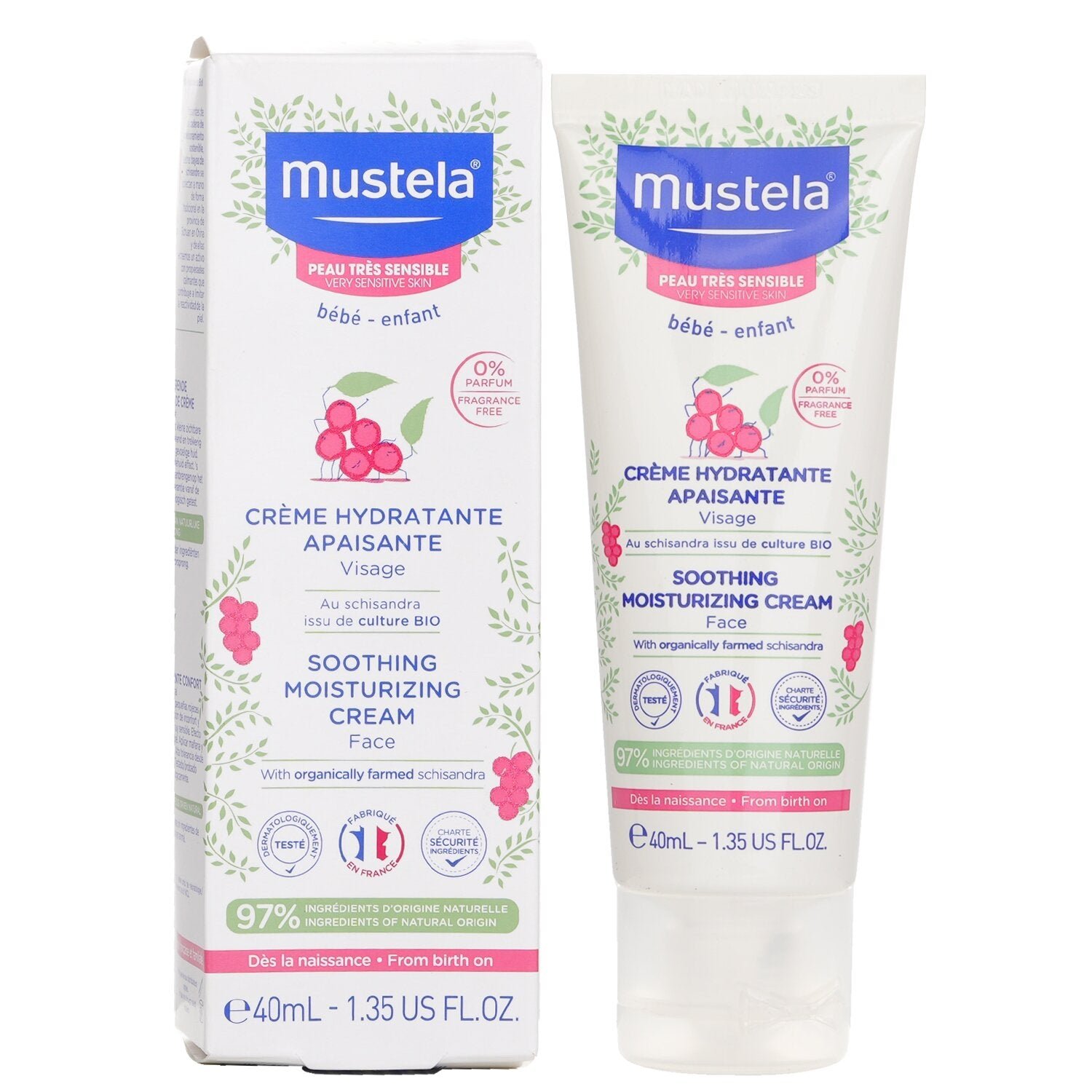Soothing Moisturizing Cream For Face - For Very Sensitive Skin by Mustela - Image 2