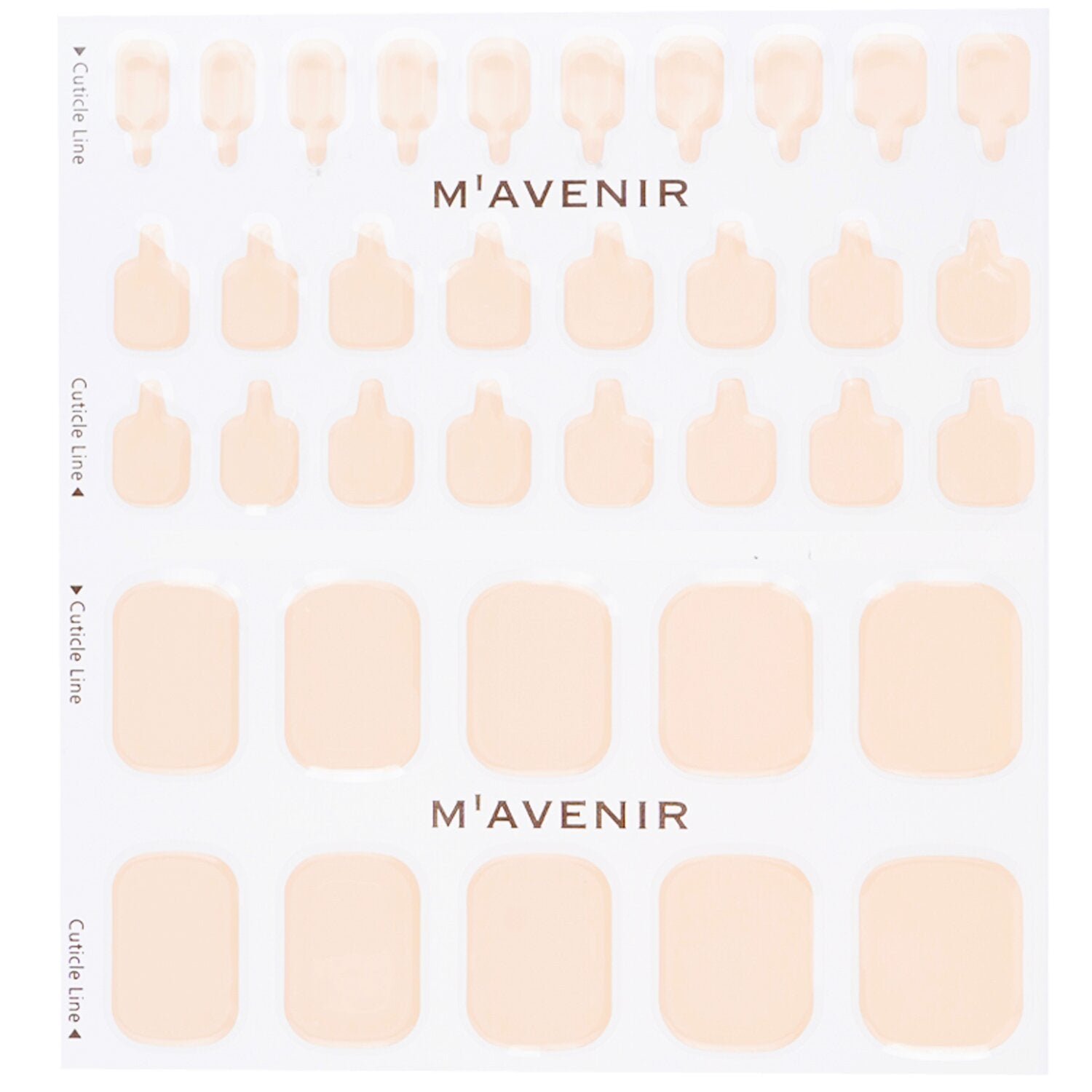 Nail Sticker (Pink) - # Classic Babypink Pedi by Mavenir - Image 2