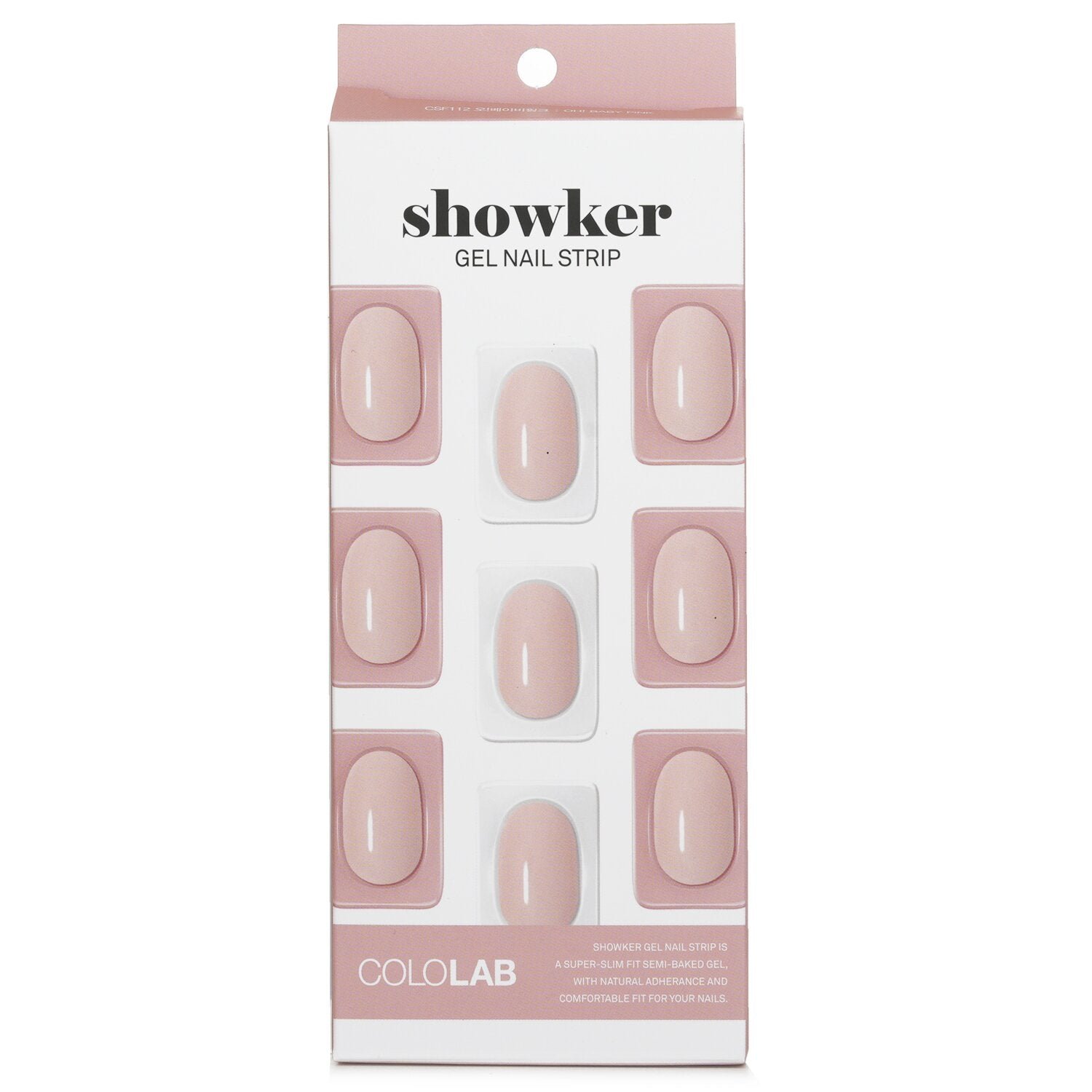 Showker Gel Nail Strip # CSF112 OH Baby Pink by Cololab - Image 1