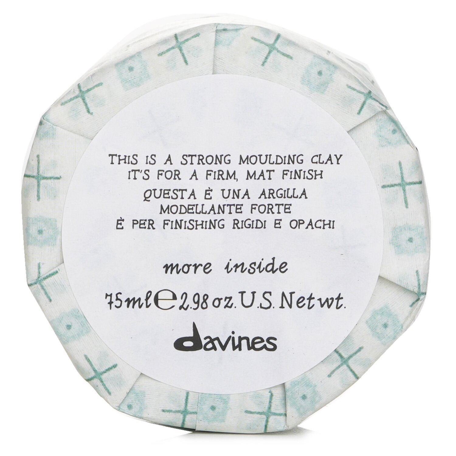 More Inside طمي تصفيف قوي (للمسة نهائية ثابتة غير لامعة) من Davines - صورة 1