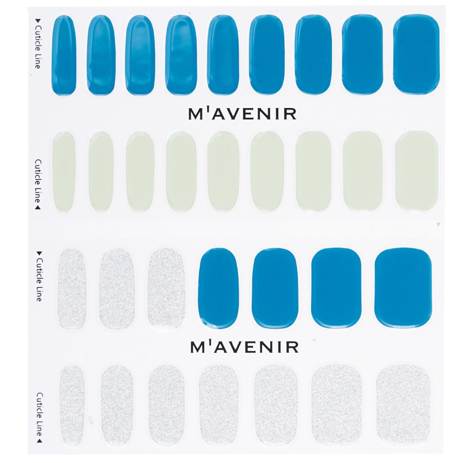 Nail Sticker (Blue) - # Brillante Blue Nail by Mavenir - Image 2