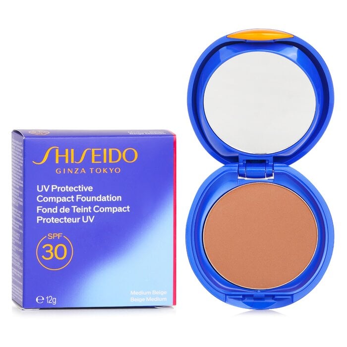 أساس مضغوط واقي من الأشعة فوق البنفسجية SPF 30 (حافظة + عبوة قابلة للتعبئة) - # SP60 Medium Beige 12g/0.42oz من Shiseido - صورة 2