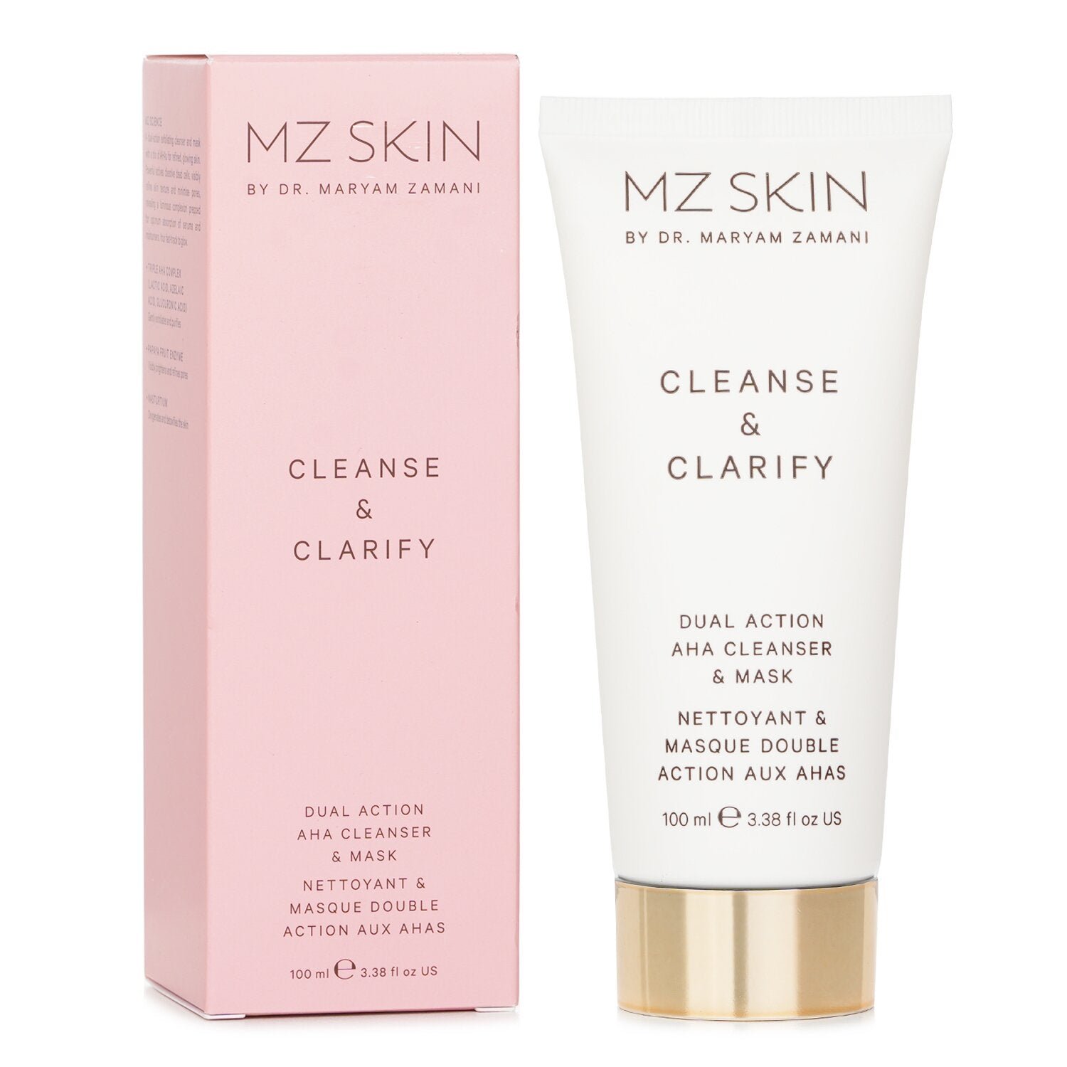 Cleanse & Clarify Dual Action AHA Cleanser & Mask by MZ Skin - Image 2