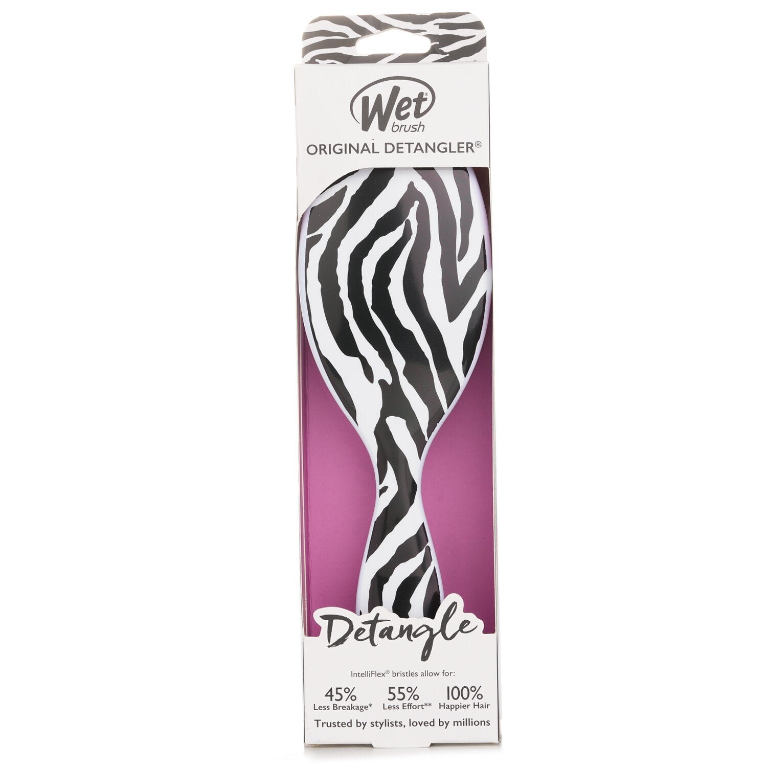 فرشاة أصلية لفك تشابك الشعر سفاري - # Zebra من Wet Brush - صورة 2