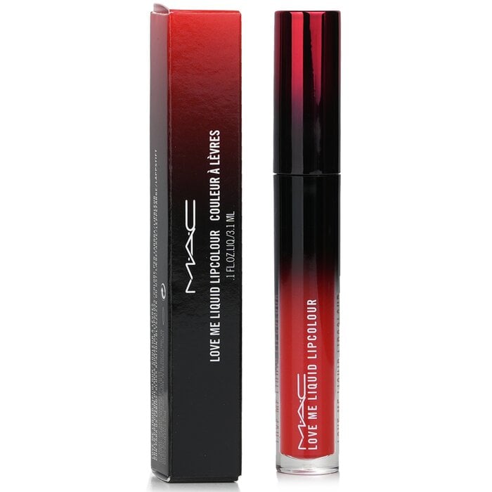 Love Me Liquid Lipcolour - # 492 Yeah, I'm Fancy (Intense Red Orange) 3.1ml/0.1oz by MAC - Image 2