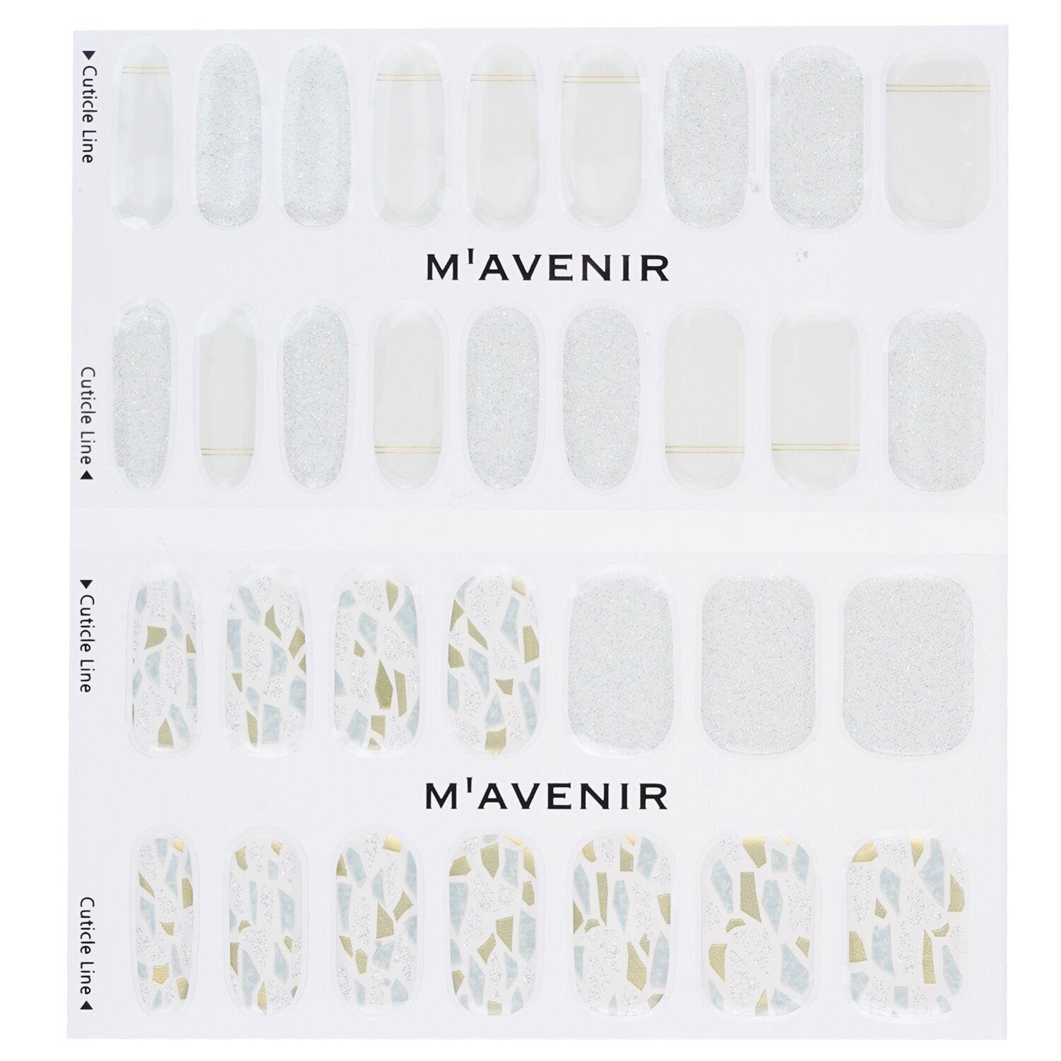 Nail Sticker (White) - # Silver Wedding Ring Nail by Mavenir - Image 2
