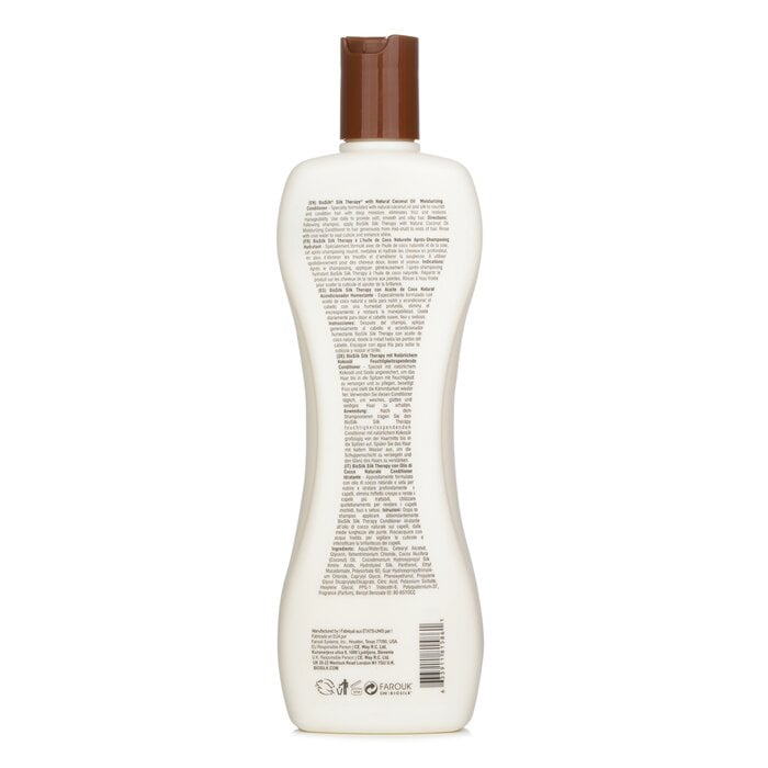 علاج حريري بزيت جوز الهند وبلسم مرطب 355ml/12oz من BioSilk - صورة 3