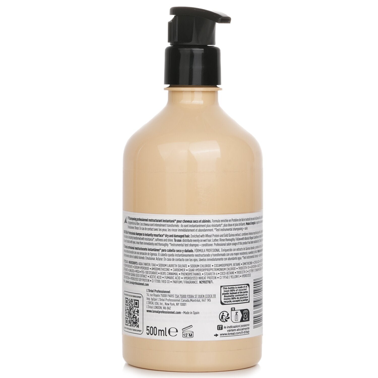 Professionnel Serie Expert - Absolut Repair Gold Quinoa + Protein Instant Resurfacing Shampoo by L'Oreal - Image 3