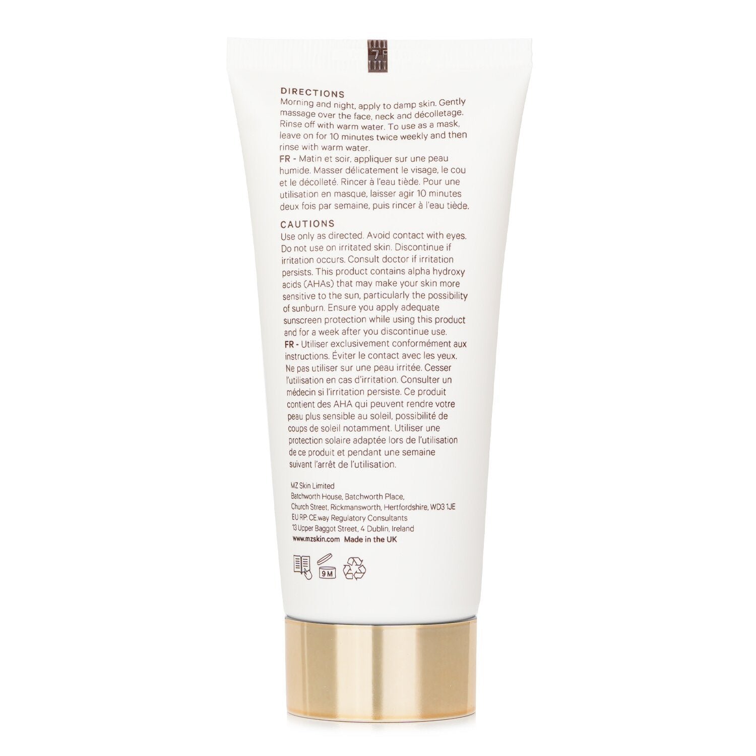 Cleanse & Clarify Dual Action AHA Cleanser & Mask by MZ Skin - Image 3