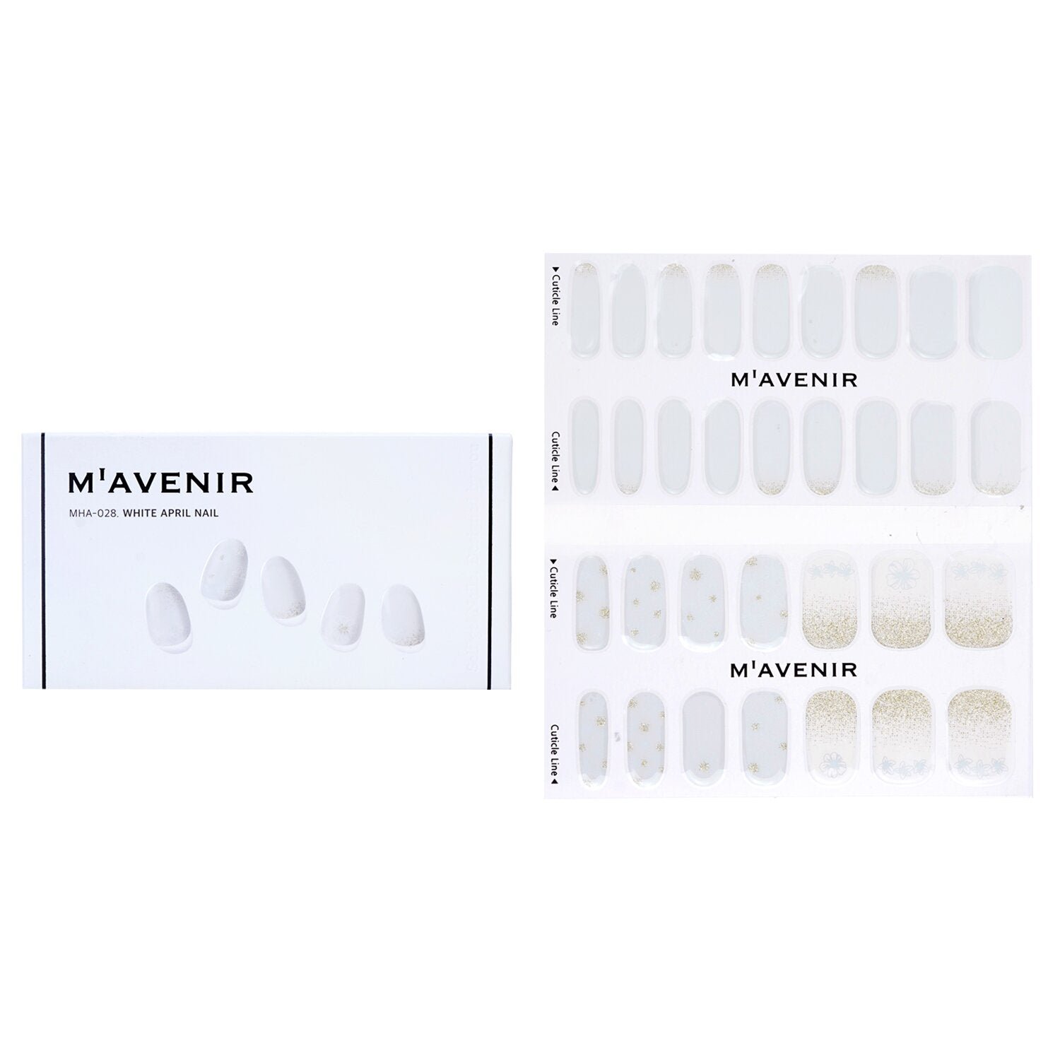 ملصق الأظافر (أبيض) - # White April Nail من Mavenir - صورة 1