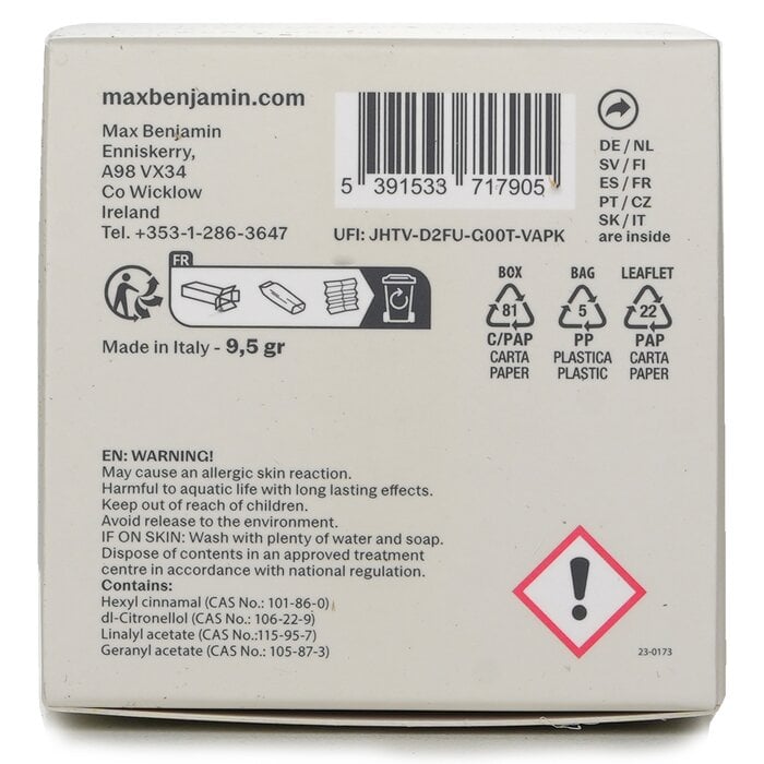 Car Fragrance - White Pomegranate 1pc by Max Benjamin - Image 3