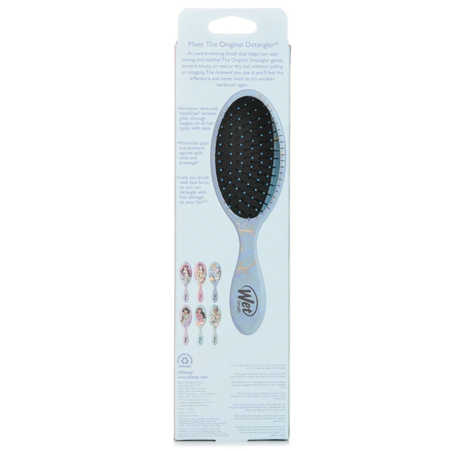 Disney Princess Cinderella Original Detangler Hair Brush من Wet Brush - صورة 3