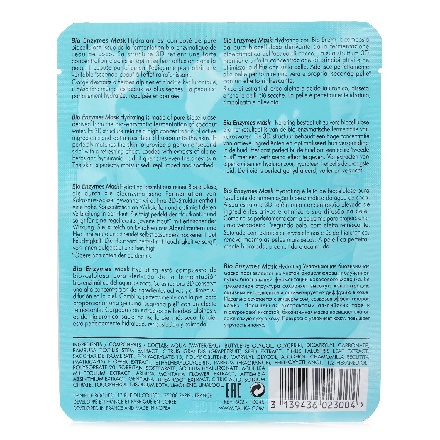 Bio Enzymes Hydrating Mask من Talika - صورة 3